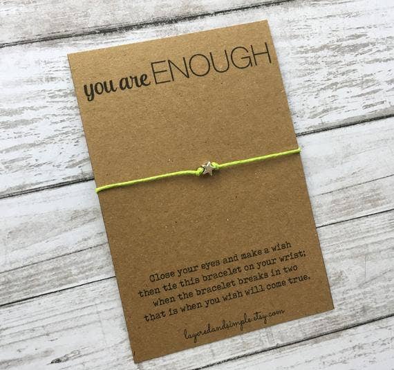 You are Enough Bracelet: Purple