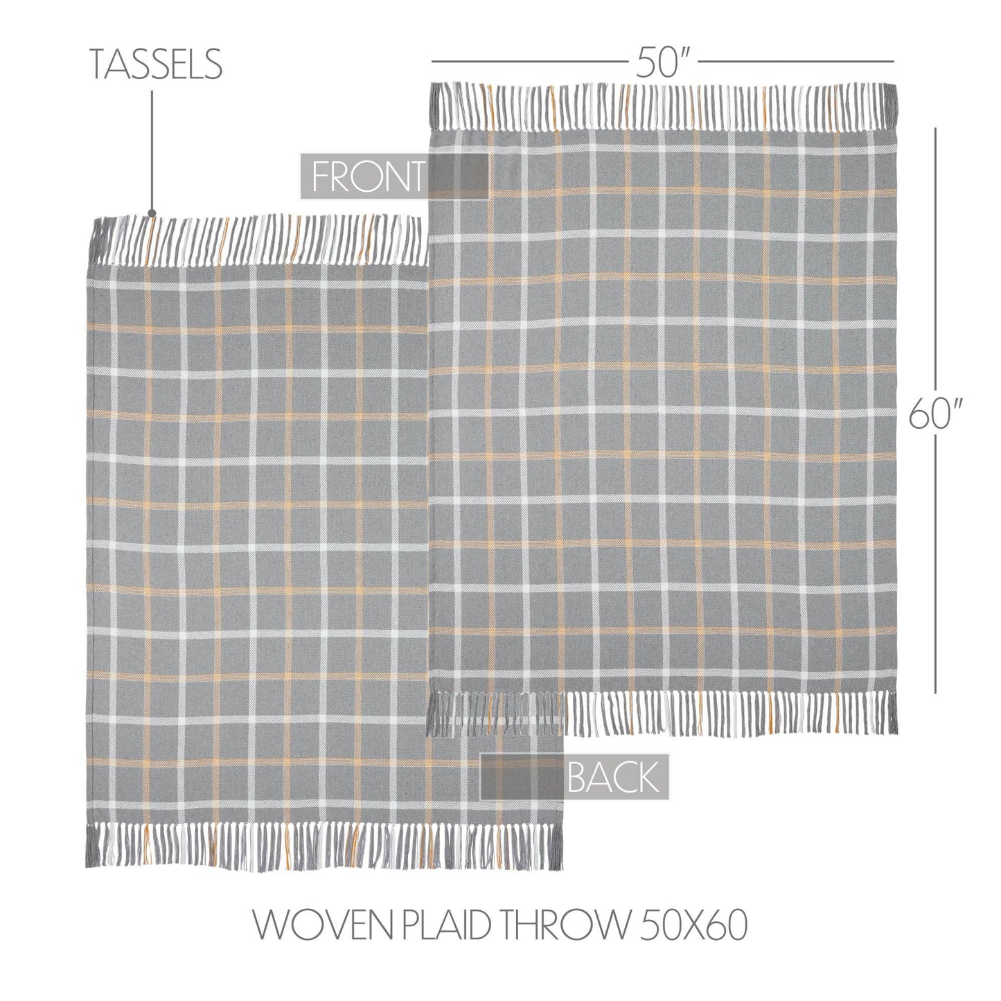 Harvest Blessings Autumn Farmhouse Plaid Throw Blanket 50x60 Rustic Fall Cozy Decorative Sofa Accent