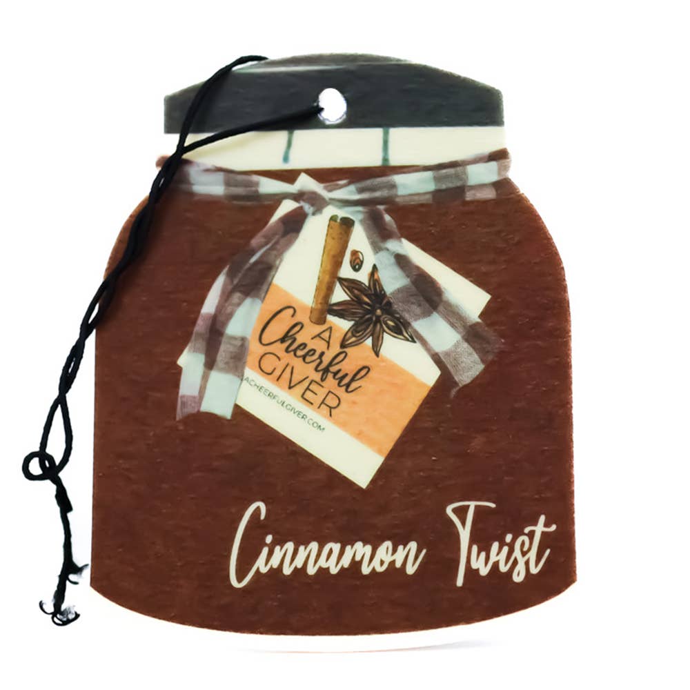 Car Air Freshener (16/box) - Cinnamon Twist