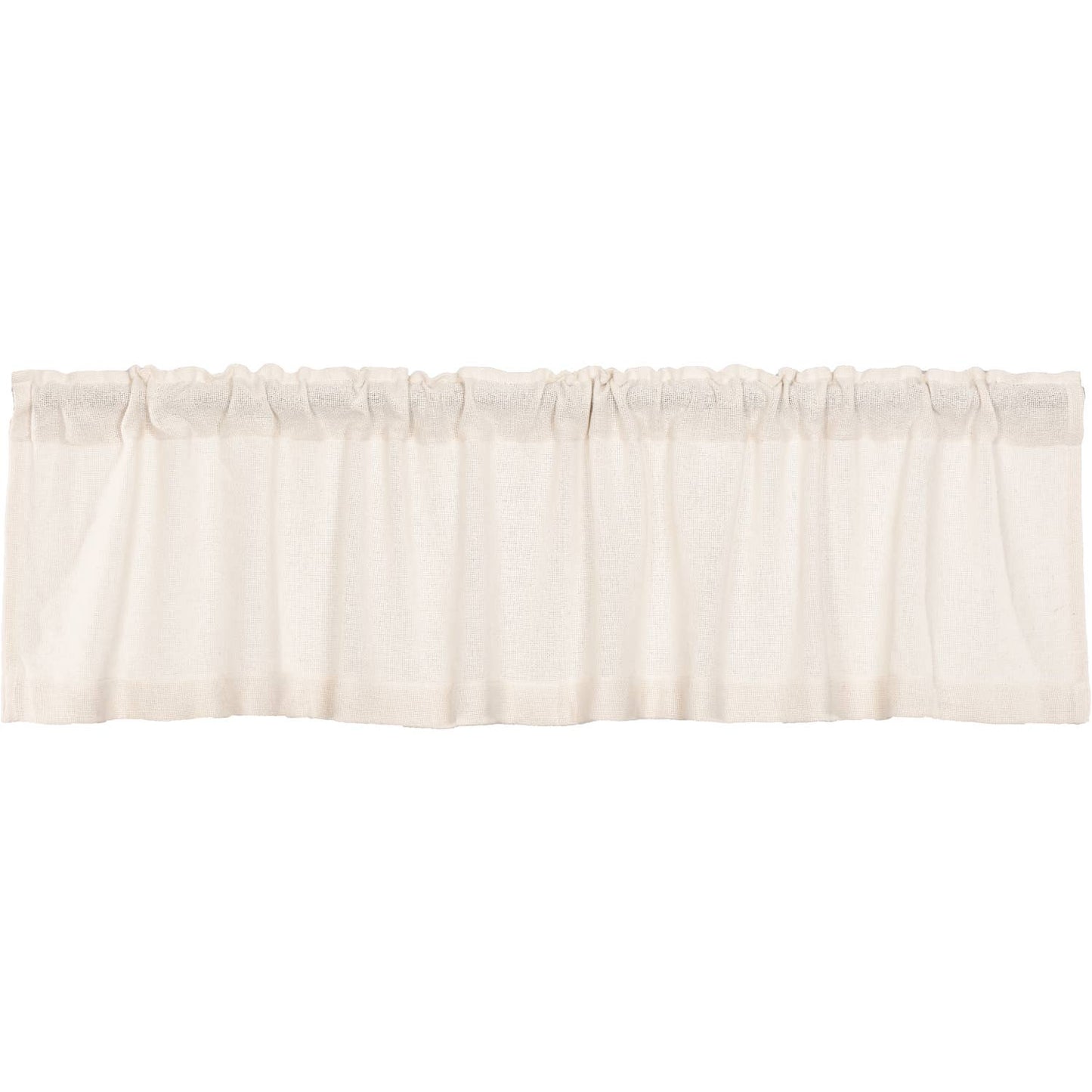 Burlap Antique White Valance 16x72