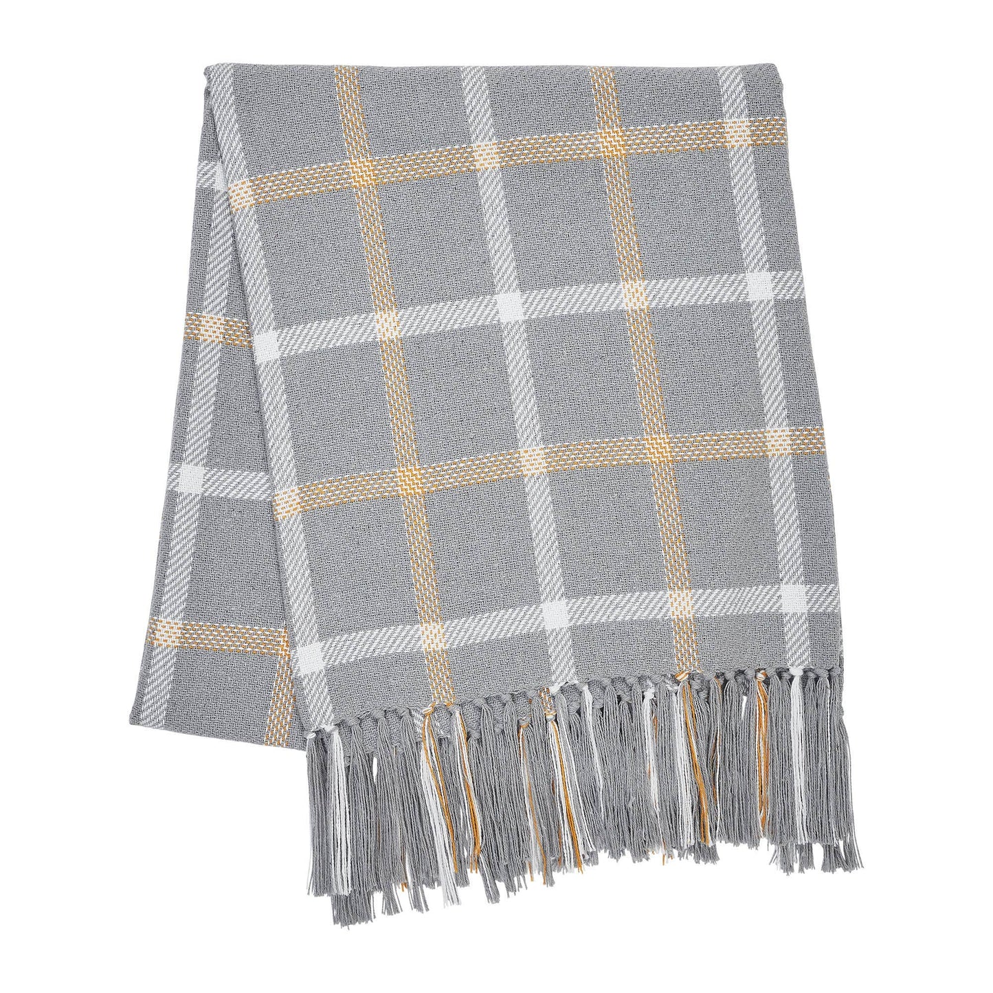 Harvest Blessings Autumn Farmhouse Plaid Throw Blanket 50x60 Rustic Fall Cozy Decorative Sofa Accent