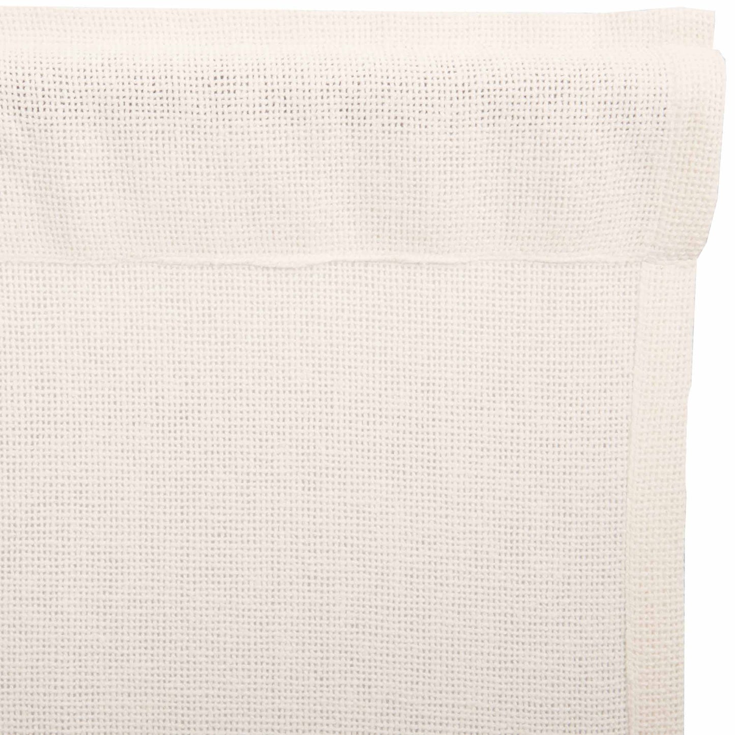 Burlap Antique White Valance 16x72