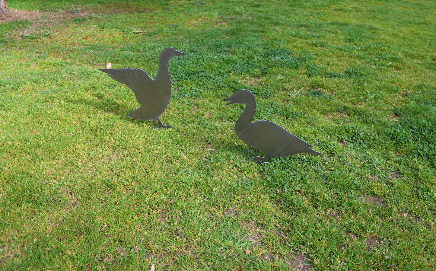 Steel Duck Yard & Garden Stakes: Duck #1