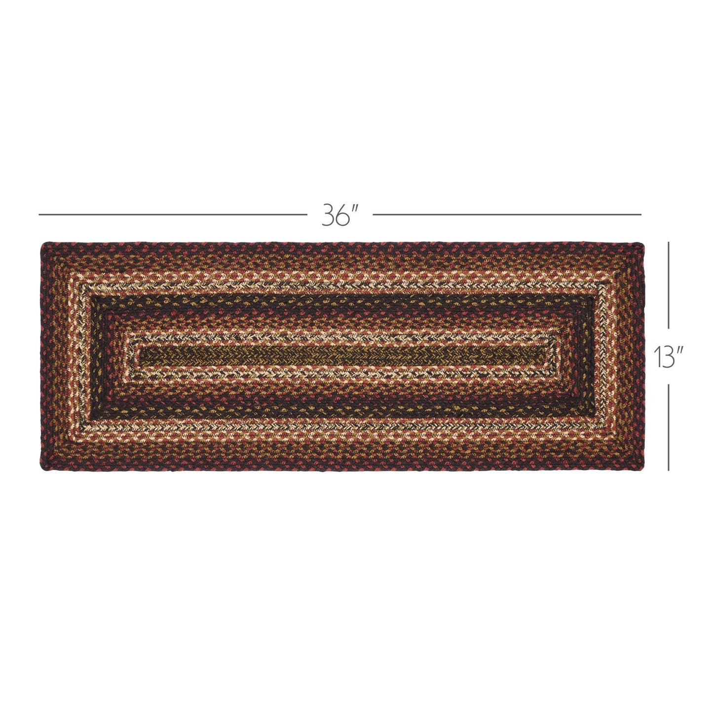 Beckham Jute Rect Runner 13x36