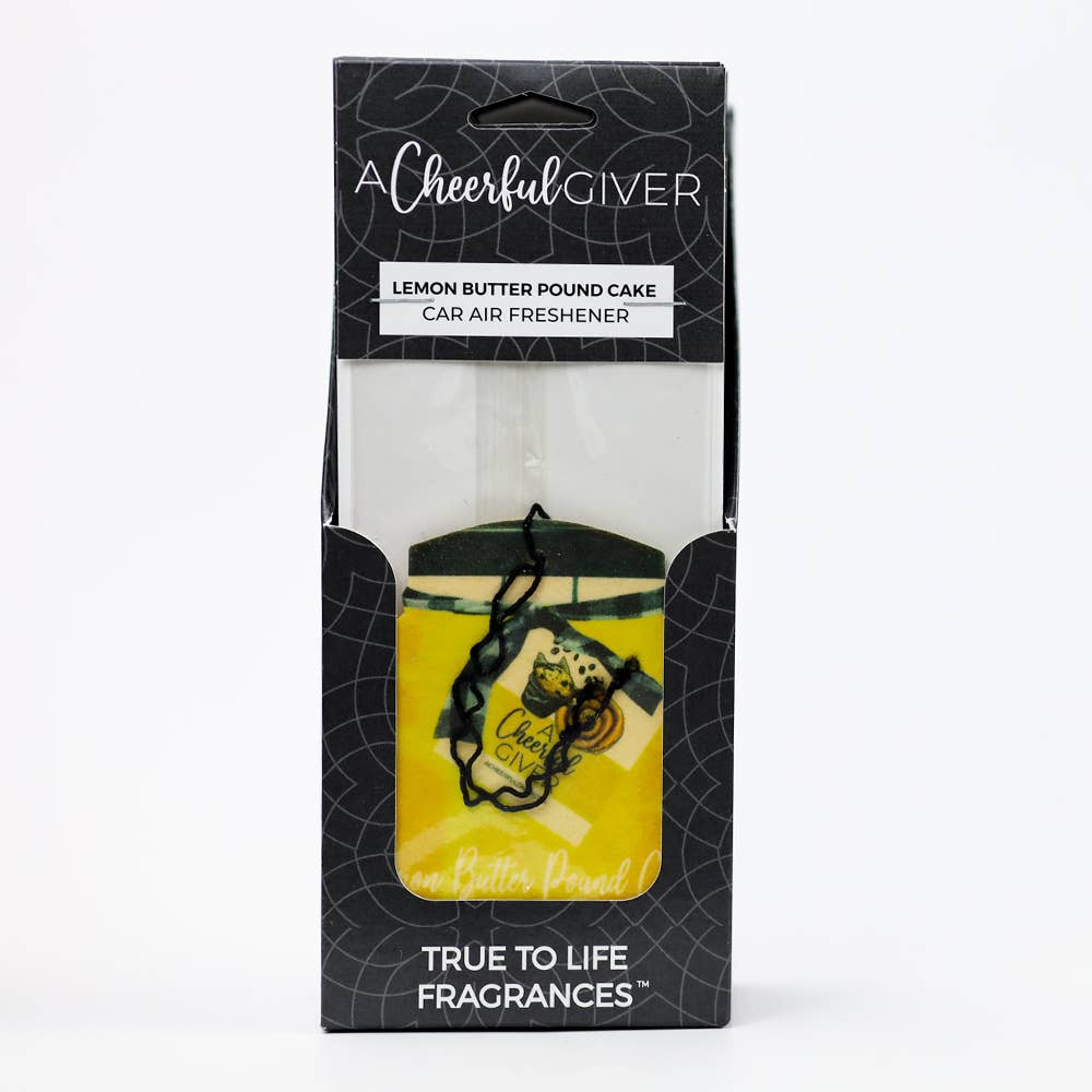 Car Air Freshener (16/box) - Lemon Butter Pound Cake