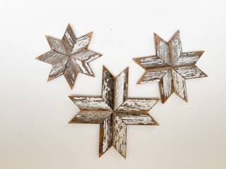 Barnwood Snowflake - star - christmas: 9" medium version