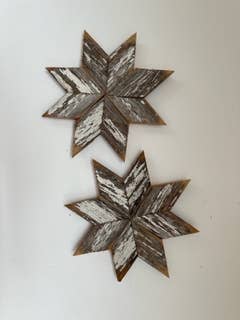 Barnwood Snowflake - star - christmas: 9" medium version