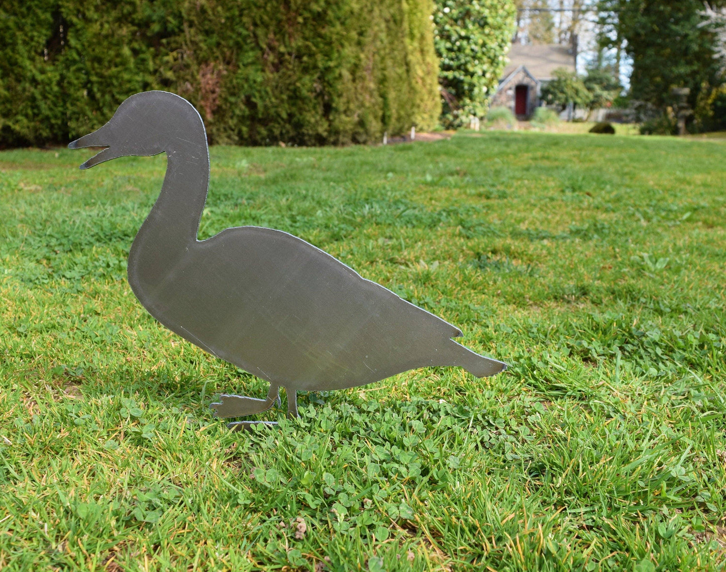 Steel Duck Yard & Garden Stakes: Duck #2