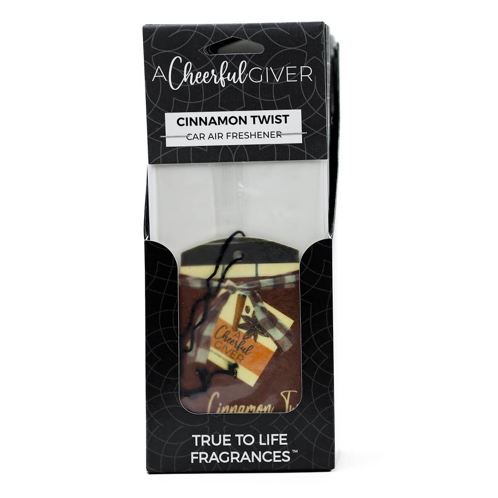 Car Air Freshener (16/box) - Cinnamon Twist