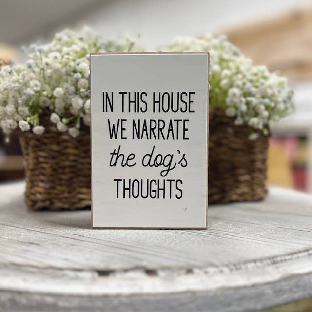 LUX895A Dog Thoughts Block