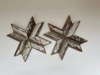 Barnwood Snowflake - star - christmas: 9" medium version