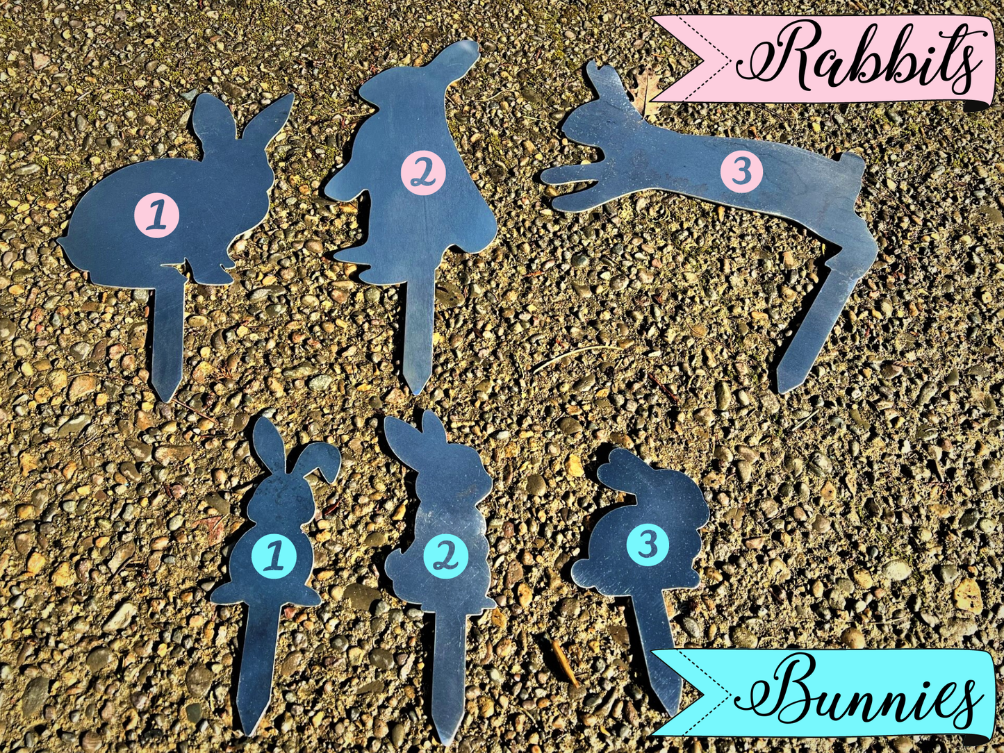 Rabbit Yard & Garden Stakes: Bunny #1