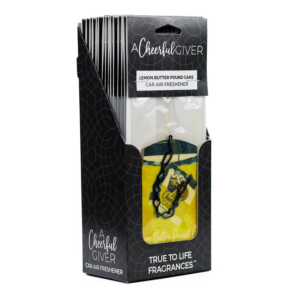 Car Air Freshener (16/box) - Lemon Butter Pound Cake