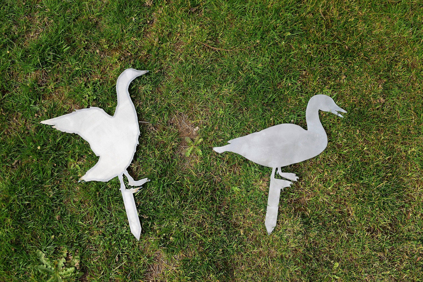 Steel Duck Yard & Garden Stakes: Duck #1