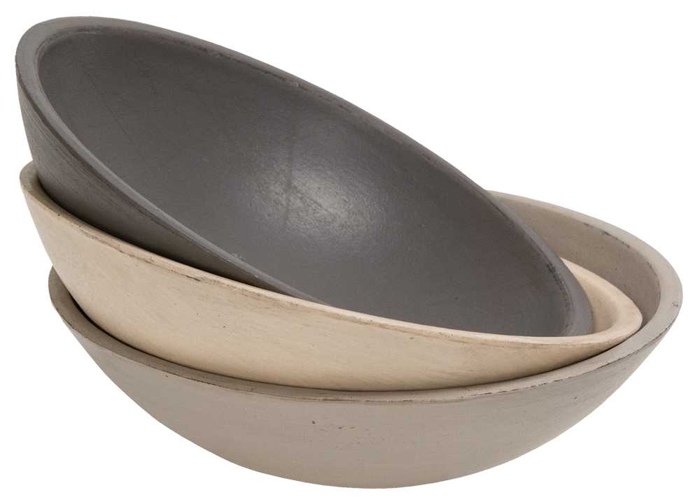 Wooden Bowl - Farmhouse Colors