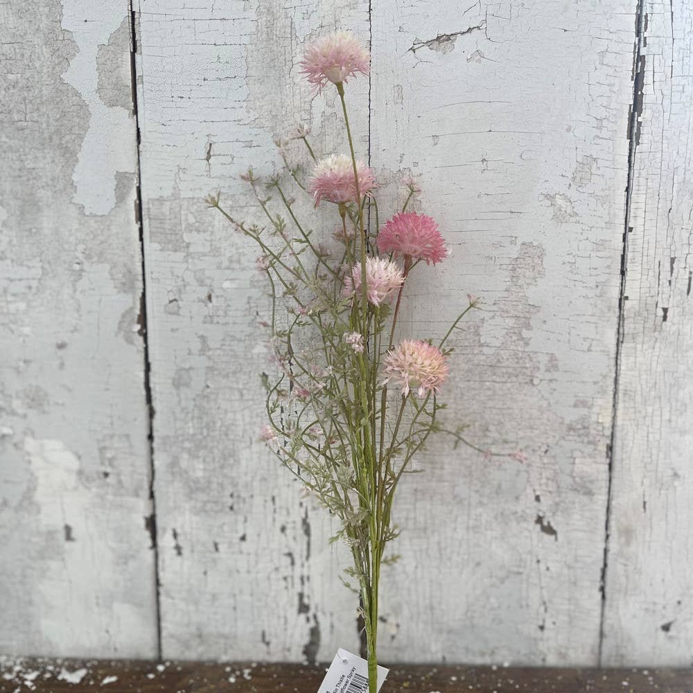 24in Thistle Wildflower Spray