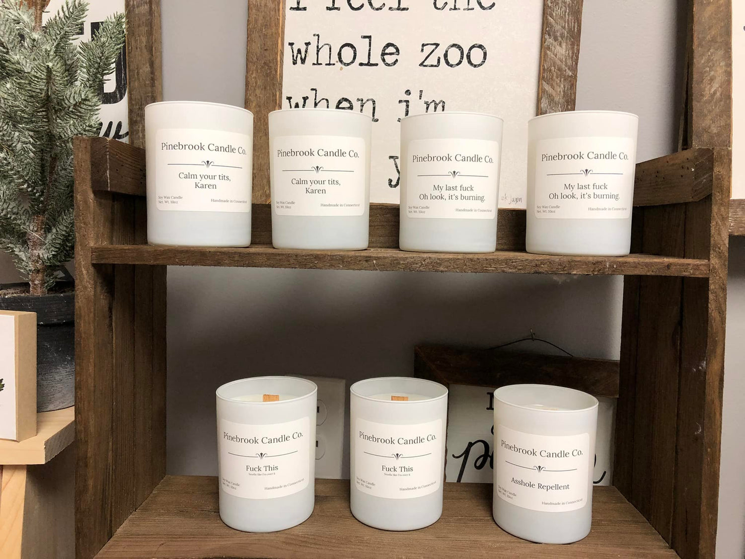 Pinebrook Candle Co. - Local Vendor - Handmade with care and even humor!