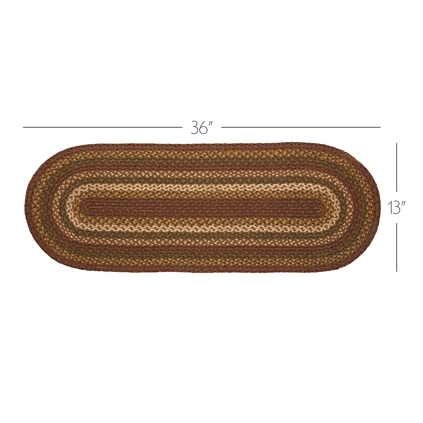 Tea Cabin Jute Runner 13x36