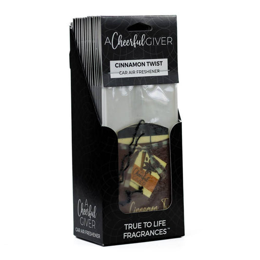 Car Air Freshener (16/box) - Cinnamon Twist