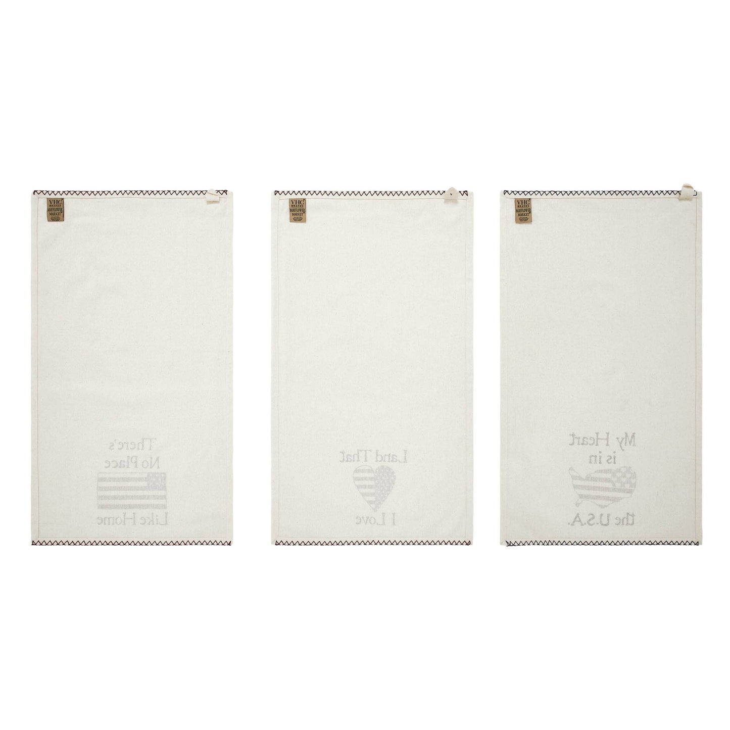 The Land That I Love Tea Towel Set of 3 16x28