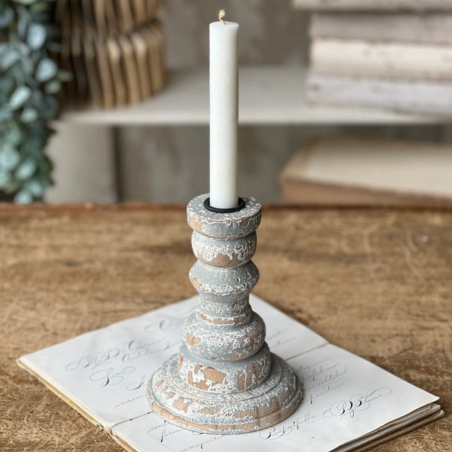 Distressed Candle Holder