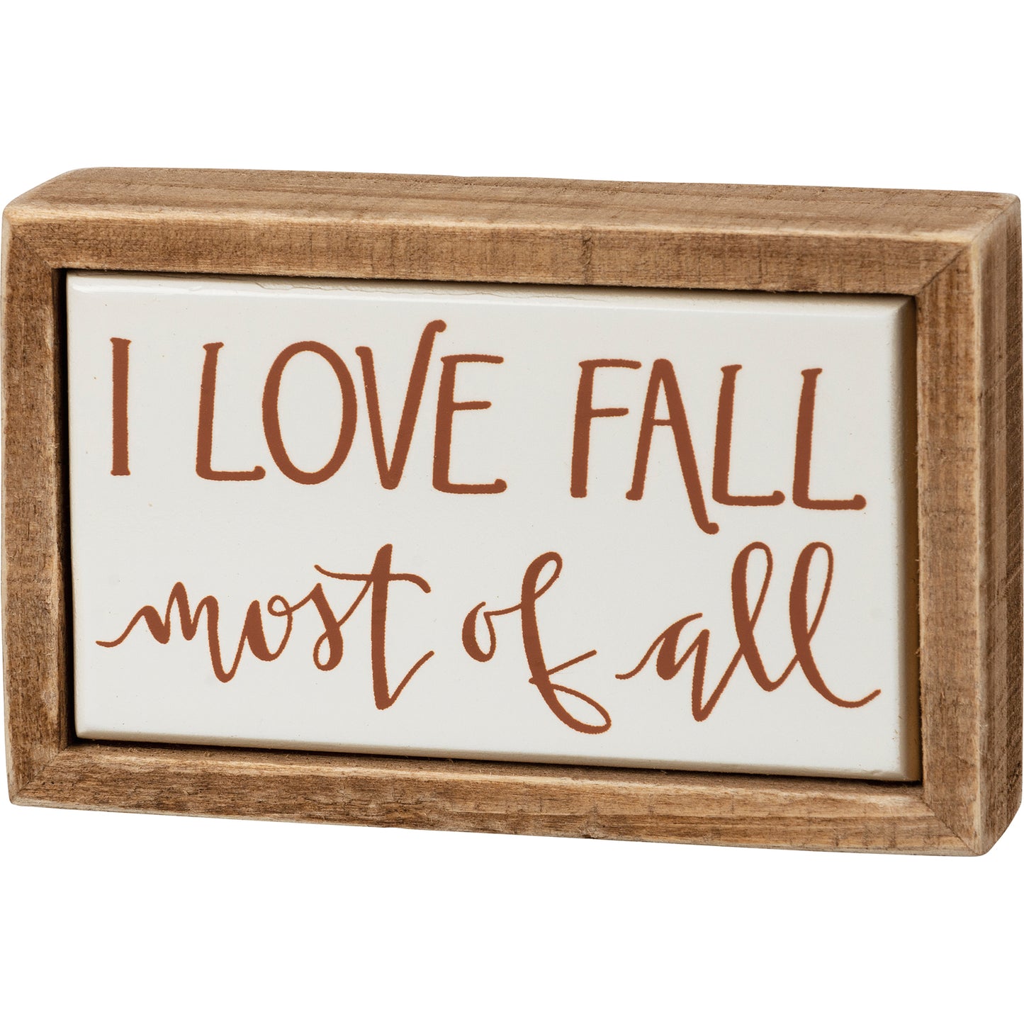 Box Sign Mini - I Love Fall Most Of All