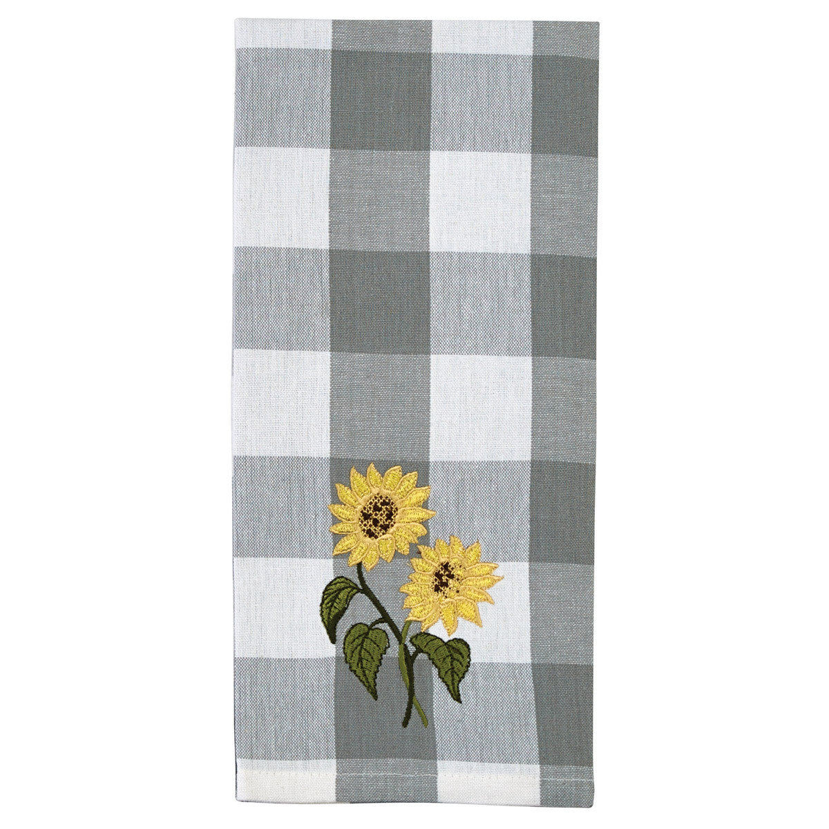 Wicklow checked sunflower dishtowel