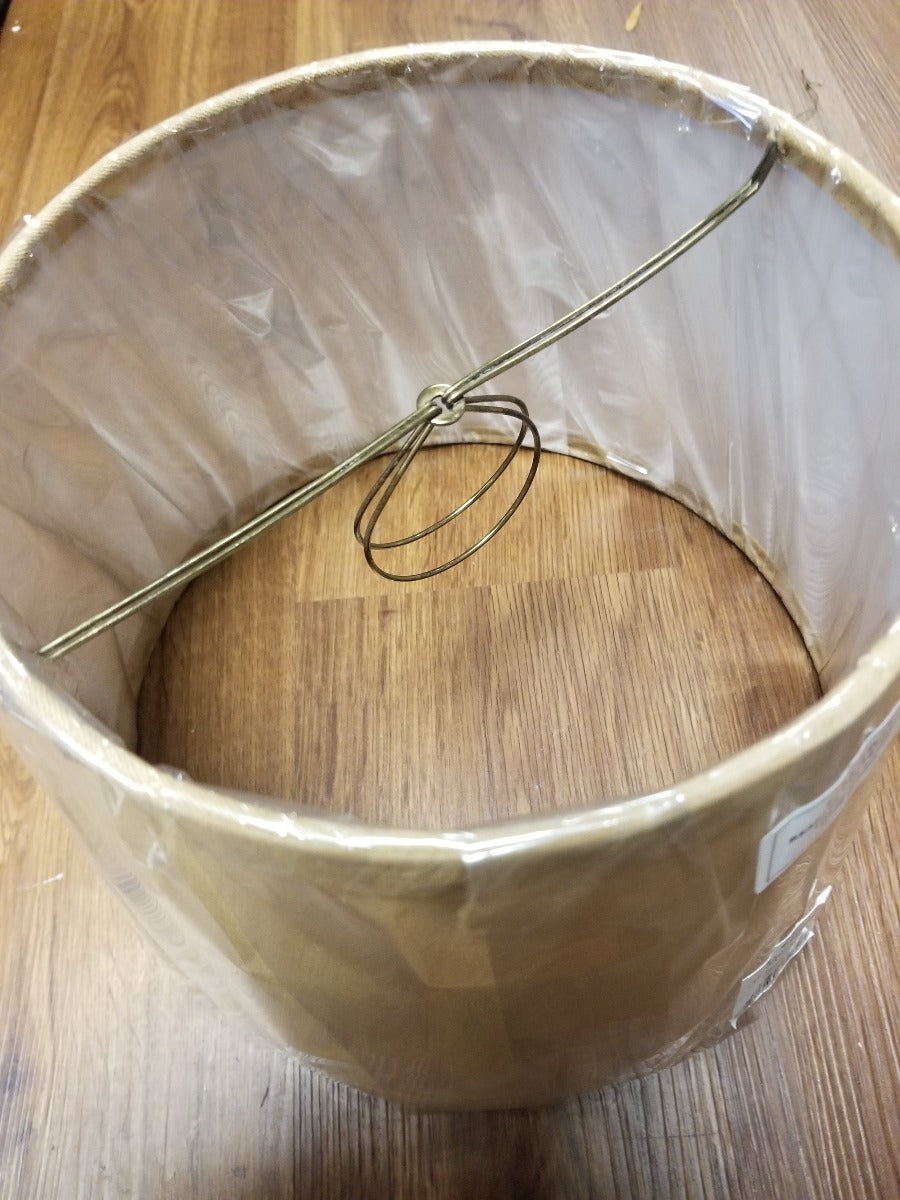 This Photo Provides A Visual Inside The Lampshade, Showing Regular Ring Clip Mechanism For Attaching To Lamp.