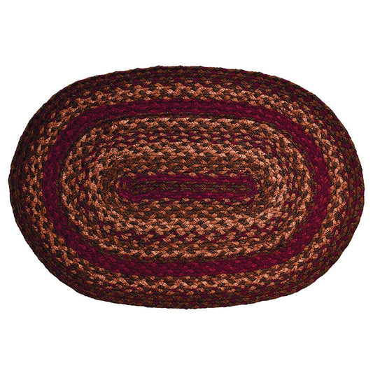 Cinnamon Braided Rug & Tabletop Collection | 20”x30” Oval