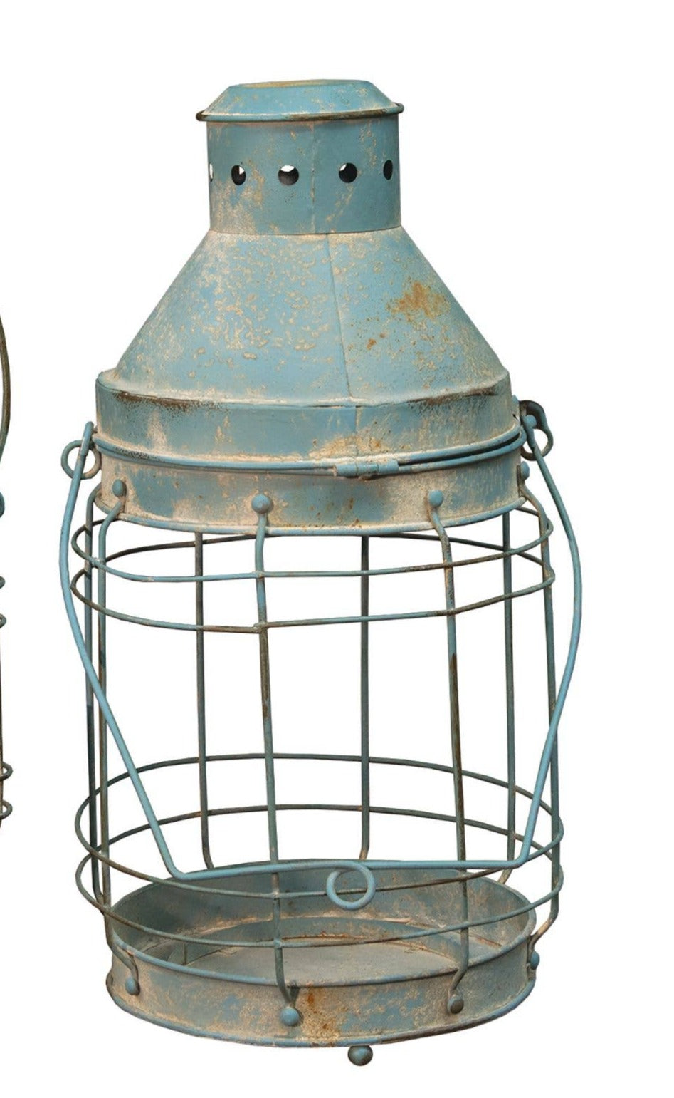 Blue Railroad Lantern