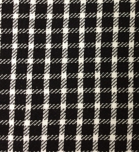 FARMHOUSE CHECK 34" SQUARE BLACK/WHITE