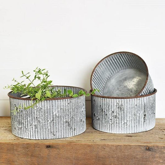 3 Sizes Available. The price advertised is for the Large Galvanized Planter which has the following dimensions: 12-1/4-inch x 12-1/4-inch x 5-3/4-inch