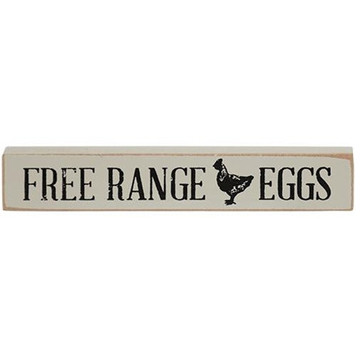 Farmhouse Animals Mini Stick - "Free Range Eggs"