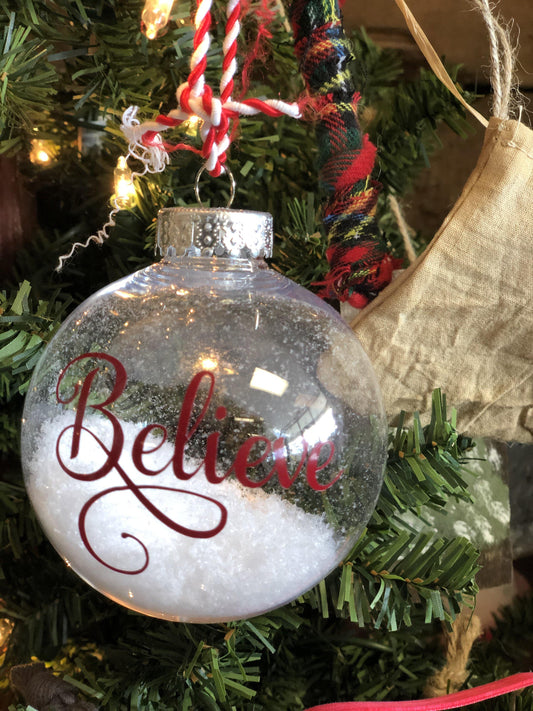 Believe Ornament - Gs Country Barn
