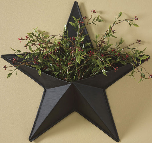 Star Wall Pocket - Black