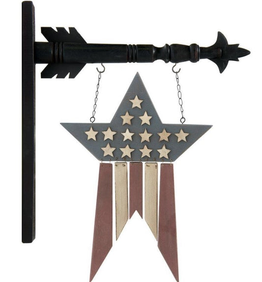 Wood Americana Star Wall Hanging - Arrow Replacement