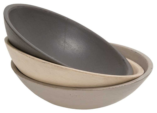 Wooden Bowl - Farmhouse Colors