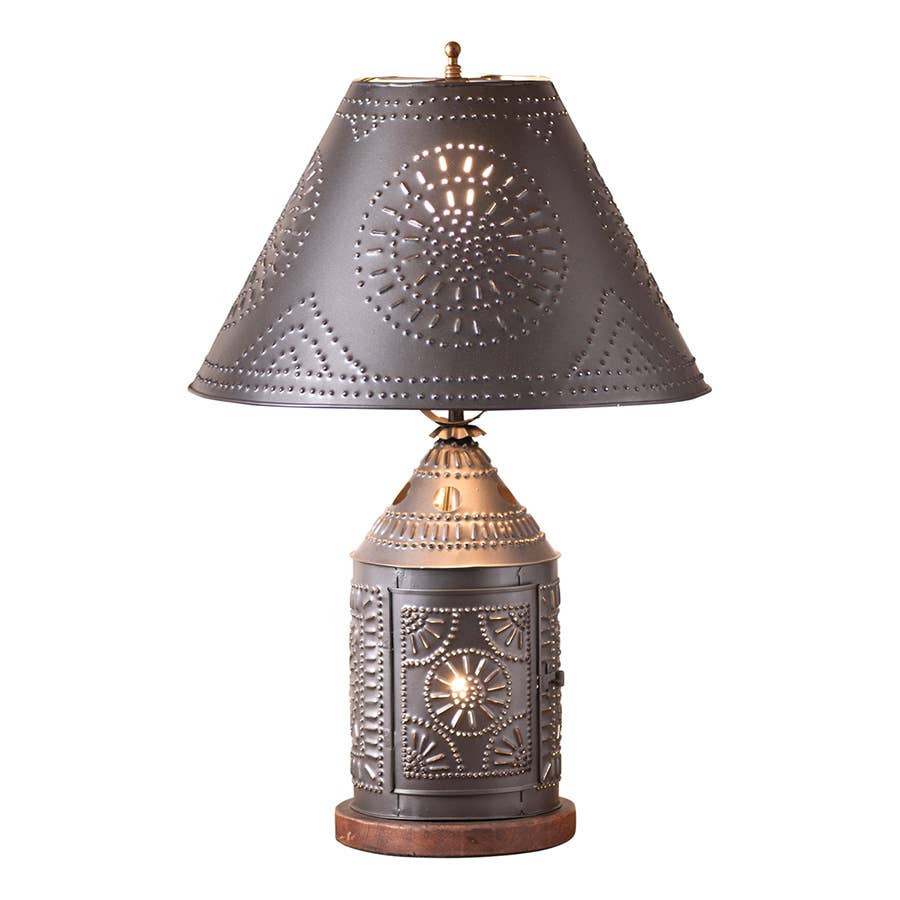 Irvin's Tinware - Tinner's Revere Lamp with Shade