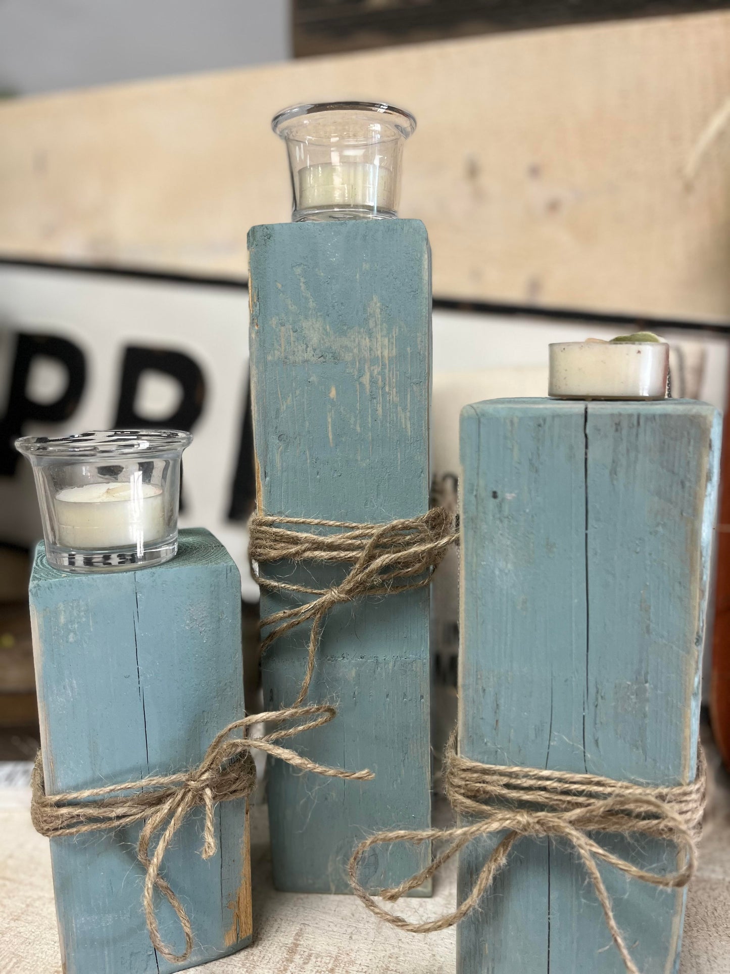 Farrmhouse Candle Holders